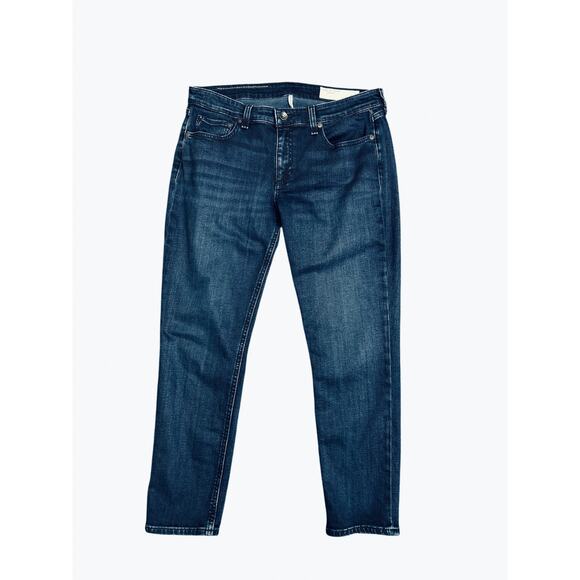 Rag & Bone Dre Low Rise Slim Boyfriend Bayview Blue Stretch Jeans 31 - Picture 1 of 8